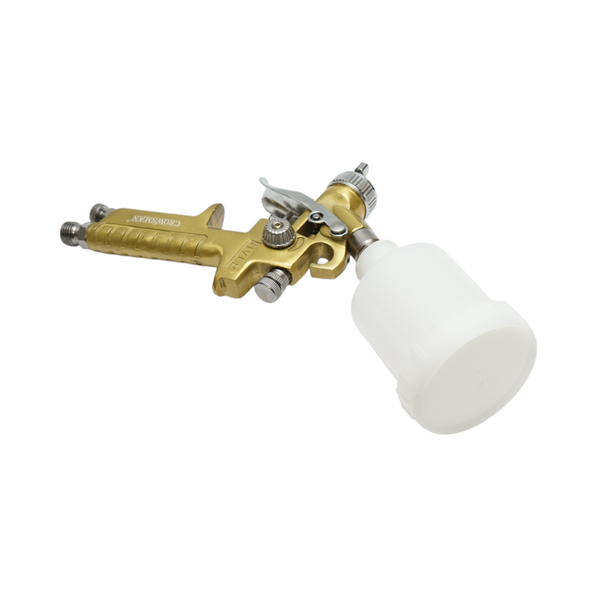 Pistol de vopsit cu aer comprimat 100ml, debit 70-110ml/min, duza 0.8mm, presiune max. 3.5 bar Crownman - imagine 3