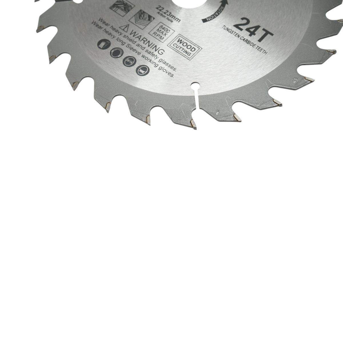 Disc circular vidia pentru lemn 185x22.23mm, 24 dinti, turatie maxima 8400rpm, industrial Crownman - imagine 3