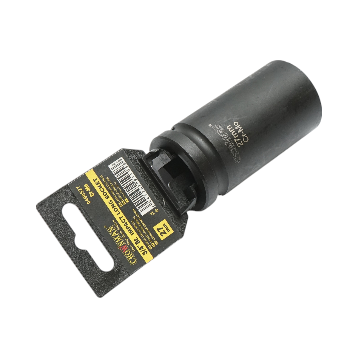 Cheie tubulara de impact lunga 27mm, patrat 3/4 inch Cr-Mo Crownman - imagine 3