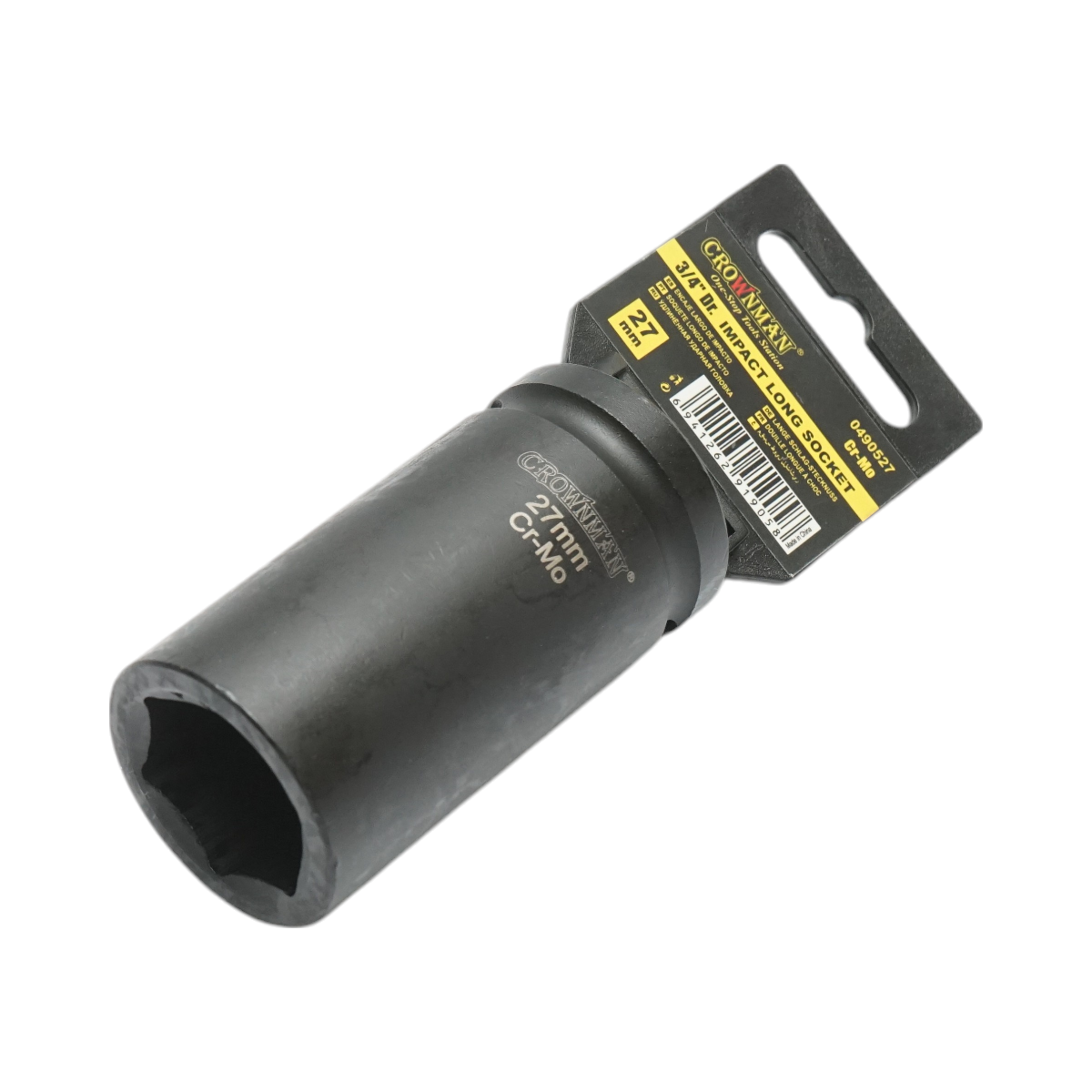 Cheie tubulara de impact lunga 27mm, patrat 3/4 inch Cr-Mo Crownman - imagine 2