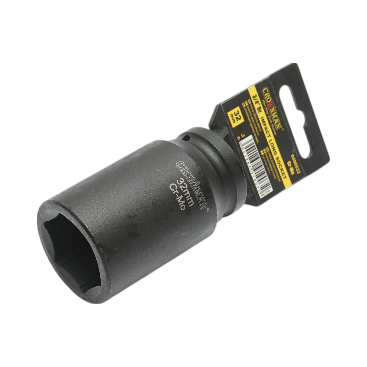 Cheie tubulara de impact lunga 32mm, patrat 3/4 inch Cr-Mo Crownman - imagine 2