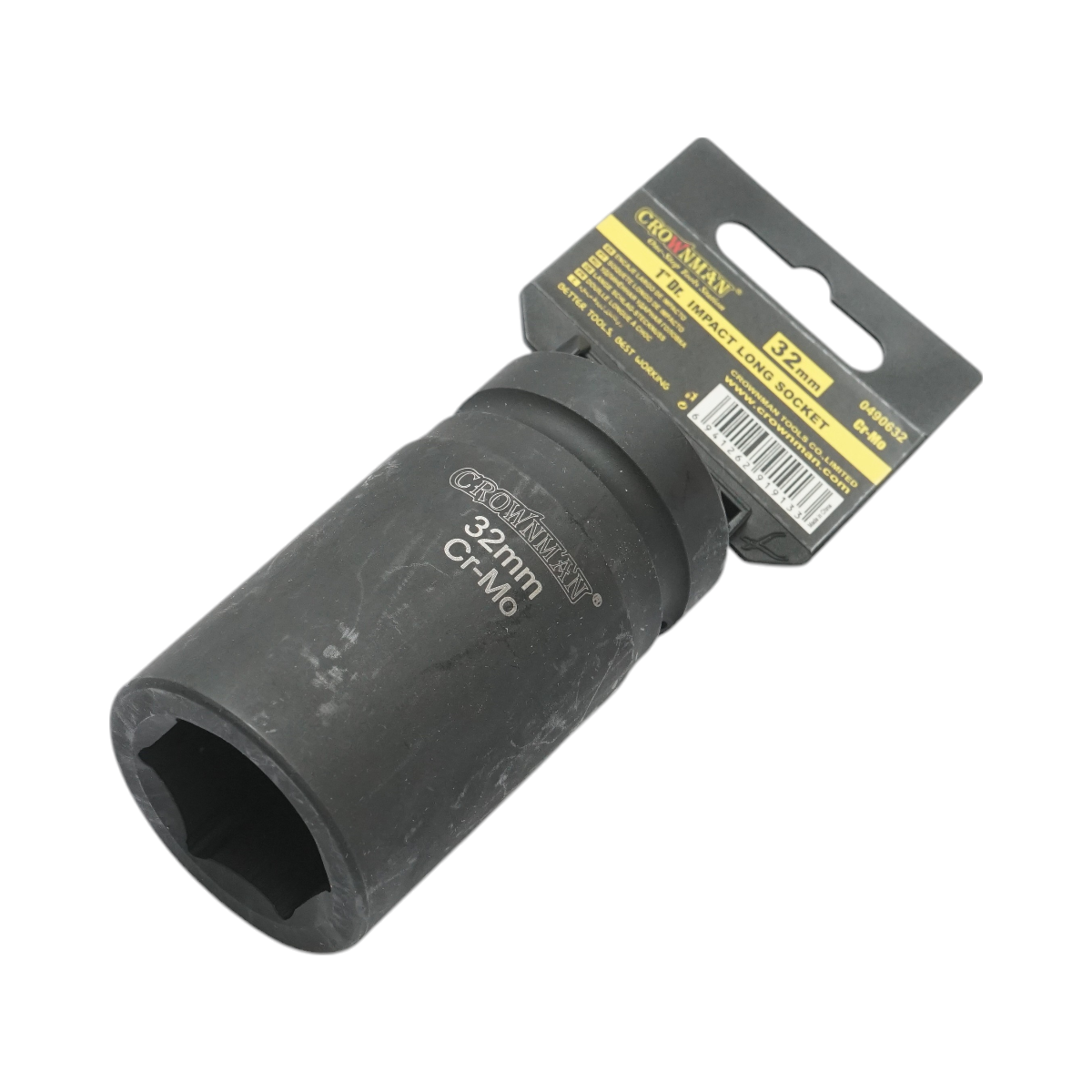 Cheie tubulara de impact lunga 32mm, patrat 1 inch Cr-Mo Crownman - imagine 2