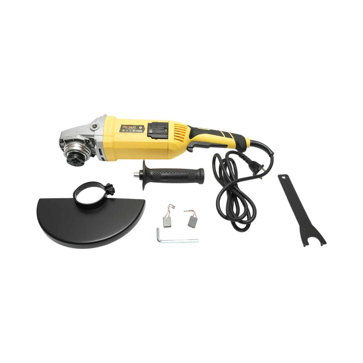 Polizor unghiular flex 2400W, 220V, disc 230mm, turatie 6500 r/min Crownman - imagine 2