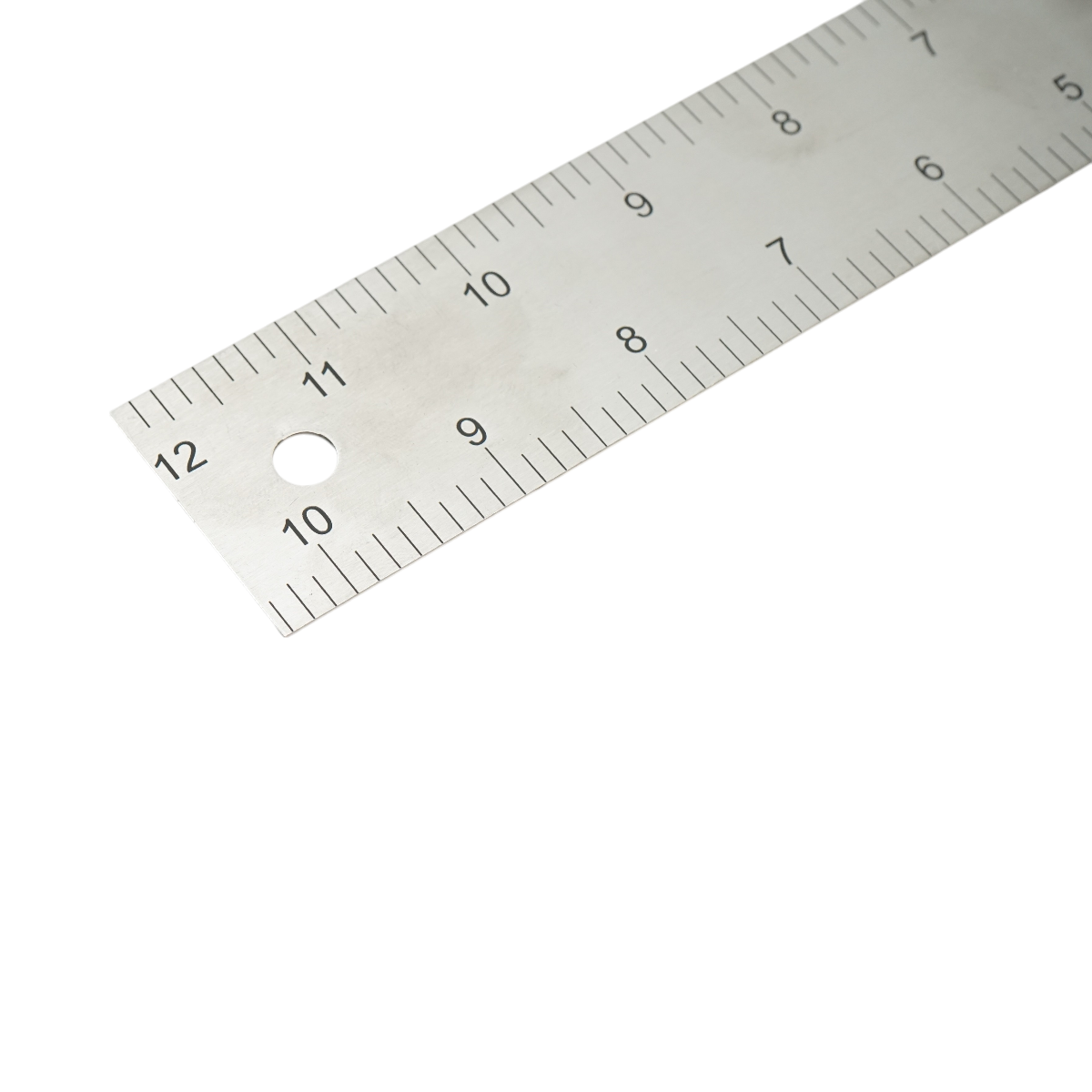 Echer tamplarie profesional 300mm/12 inch, maner aluminiu, rigla otel carbon Crownman - imagine 3