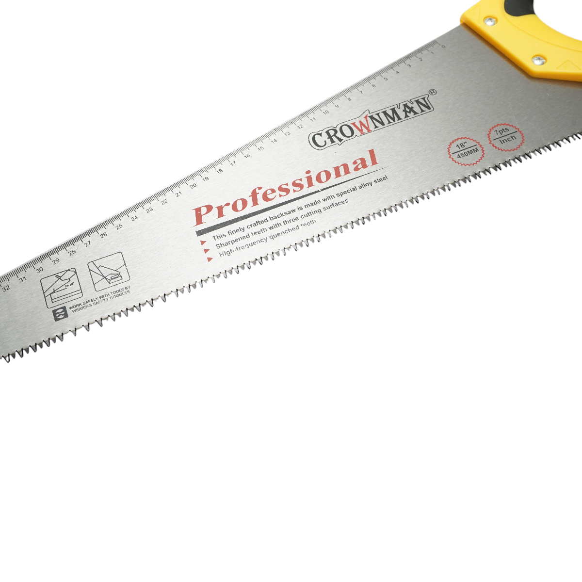 Fierastrau de mana 450mm profesional Crownman - imagine 4