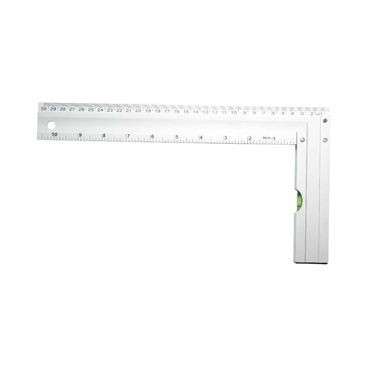 Echer tamplarie din aluminiu cu nivela 300mm/12 inch Crownman - imagine 2