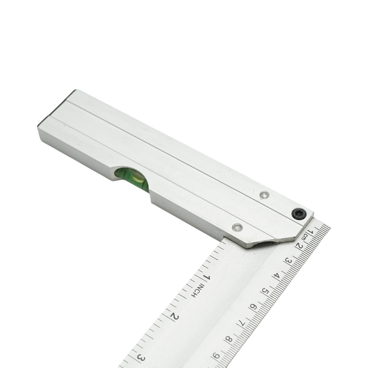 Echer tamplarie din aluminiu cu nivela 300mm/12 inch Crownman - imagine 4