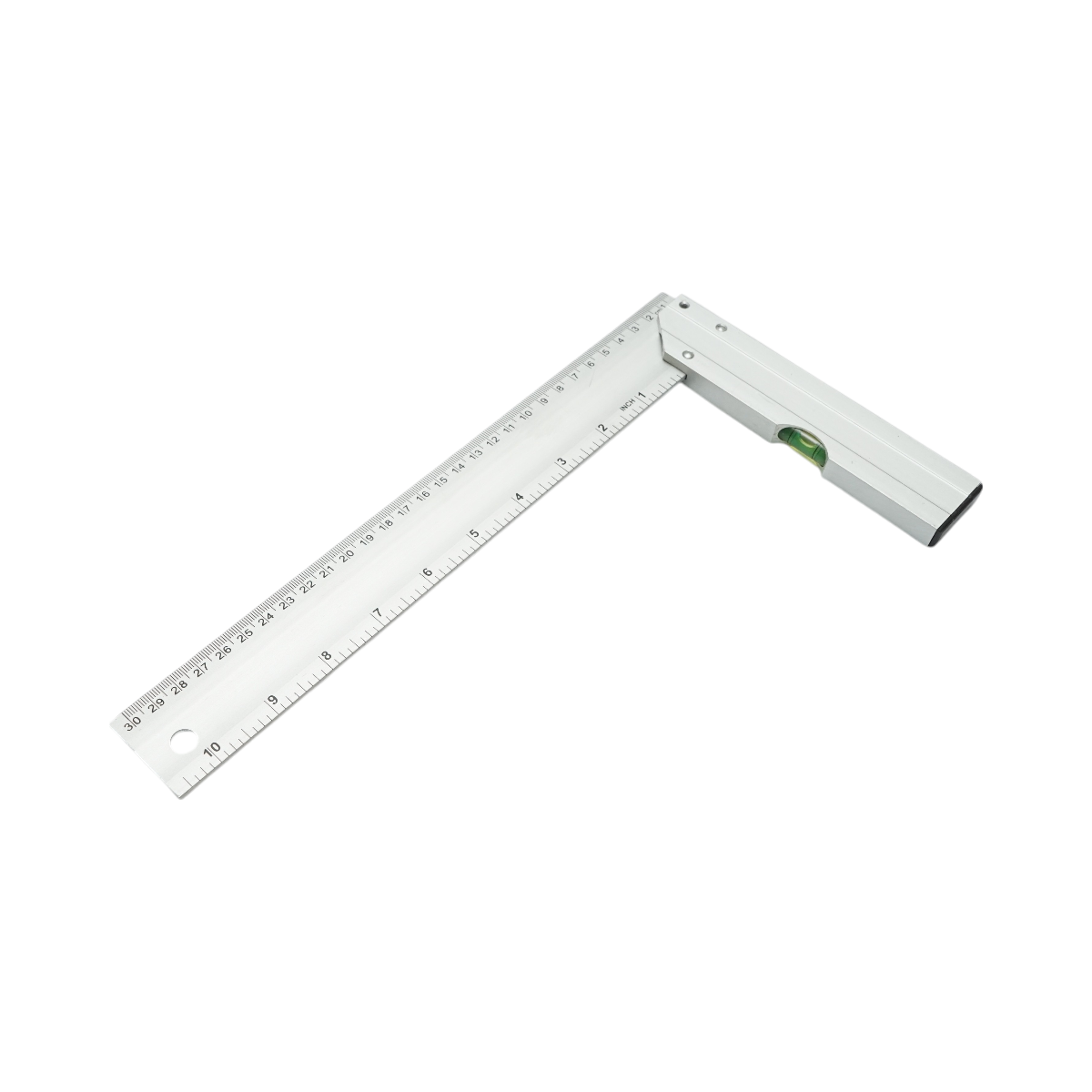 Echer tamplarie din aluminiu cu nivela 300mm/12 inch Crownman - imagine 3