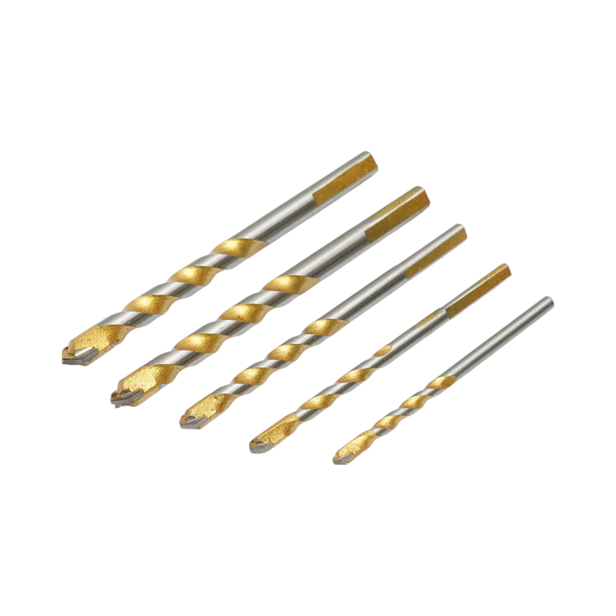 Set 5 burghie multifunctionale 5-12mm pentru metal, aluminiu, lemn, PVC, gresie Crownman - imagine 3