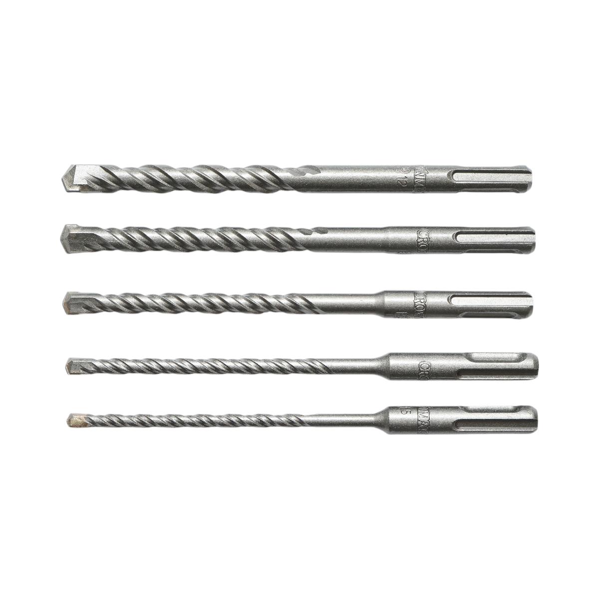 Set 5 burghie 5-12mm cu prindere SDS pentru beton, zidarie, caramida Crownman - imagine 4