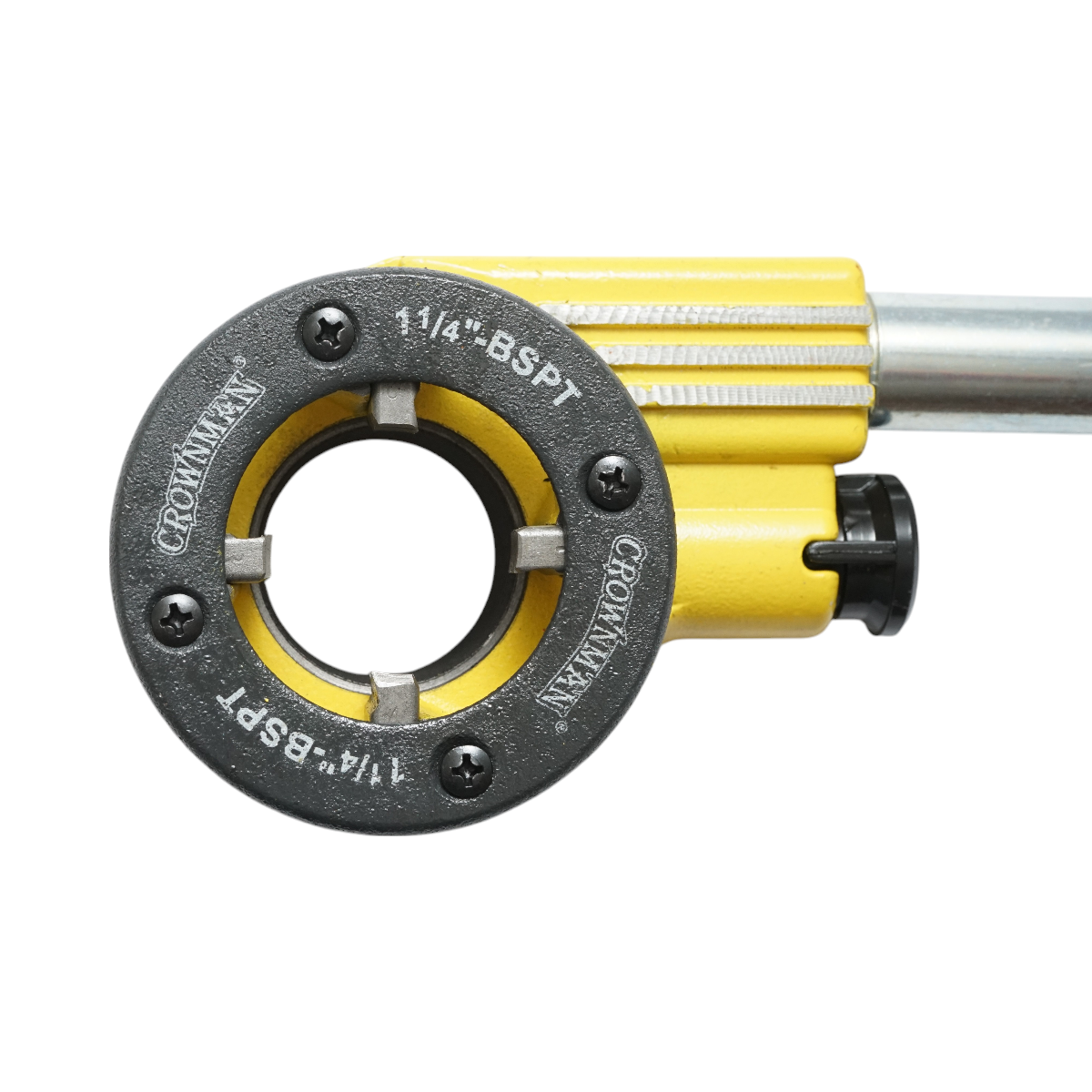Trusa filiere 1/2, 3/4, 1, 1-1/4 inch BSPT cu clichet pentru tevi Crownman - imagine 6