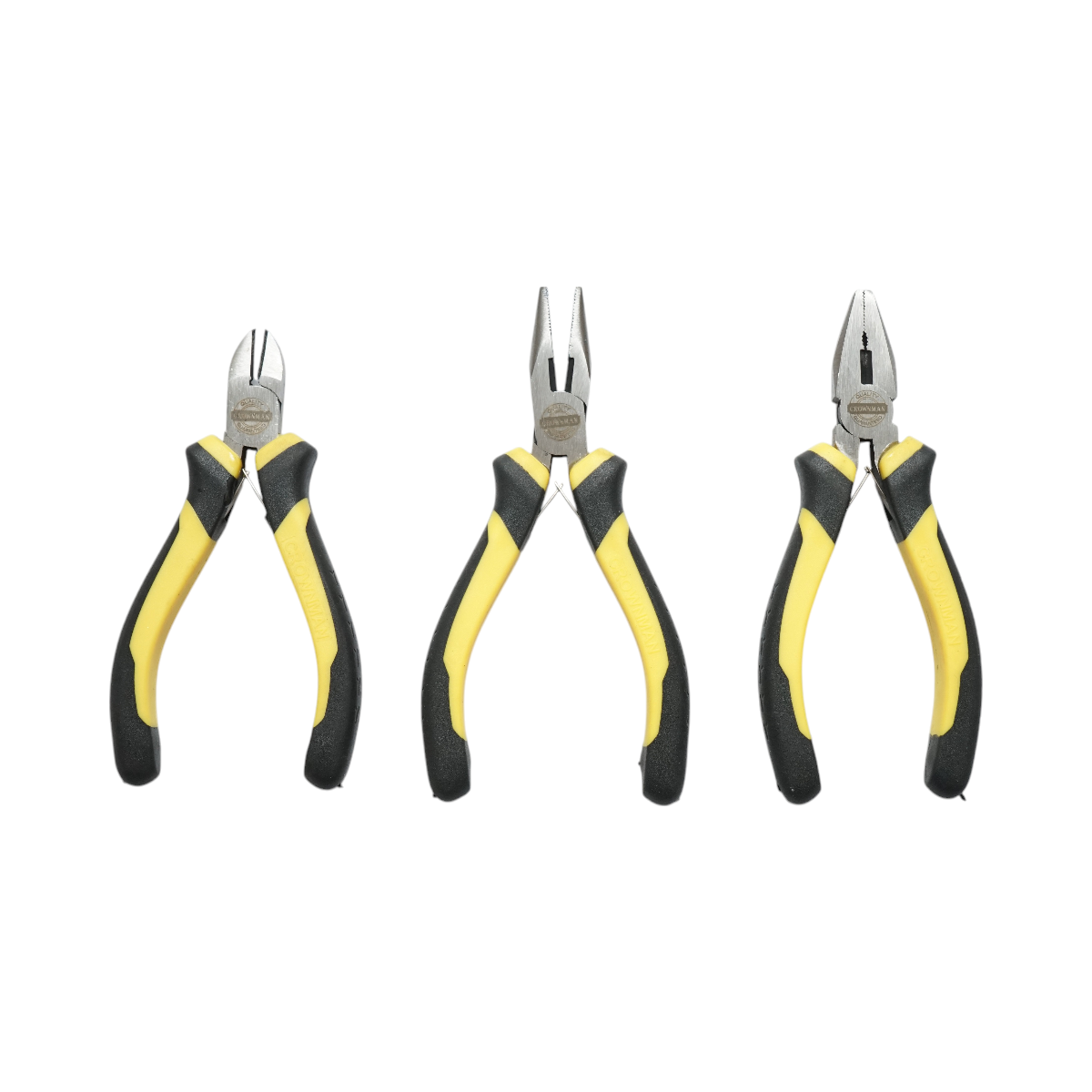 Set 3 mini clesti patent combinat, sfic, varf ascutit 115mm Crownman - imagine 2