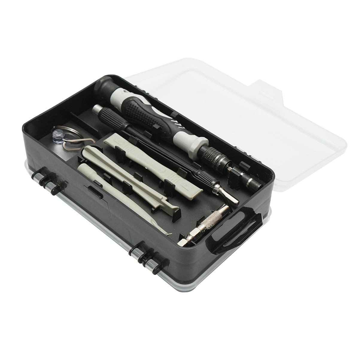 Trusa surubelnite de precizie biti, torx, cruce, hexagonal pentru electronice 115 piese - imagine 4