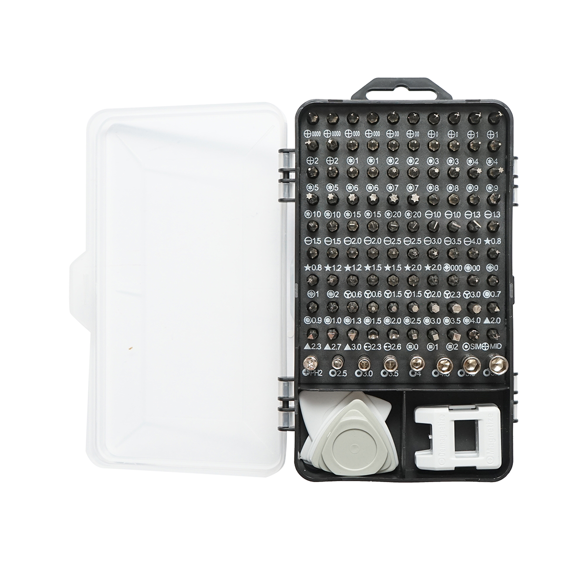 Trusa surubelnite de precizie biti, torx, cruce, hexagonal pentru electronice 120 piese - imagine 2