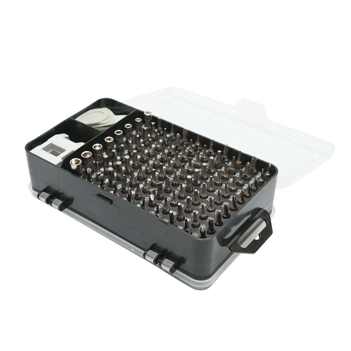 Trusa surubelnite de precizie biti, torx, cruce, hexagonal pentru electronice 120 piese - imagine 4