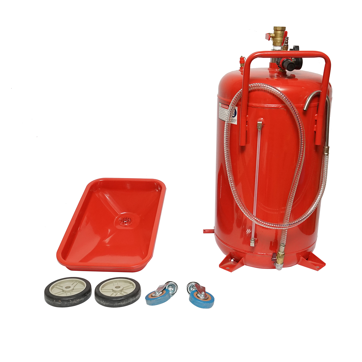 Recuperator de ulei 80L cu palnie si sistem de golire pneumatic - imagine 4