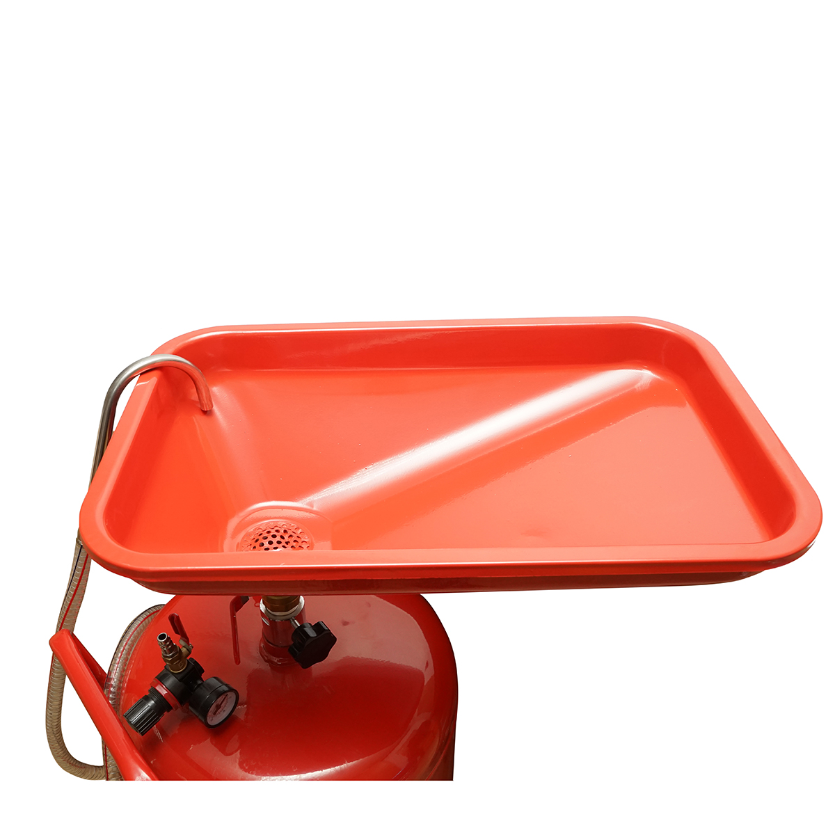 Recuperator de ulei 80L cu palnie si sistem de golire pneumatic - imagine 5