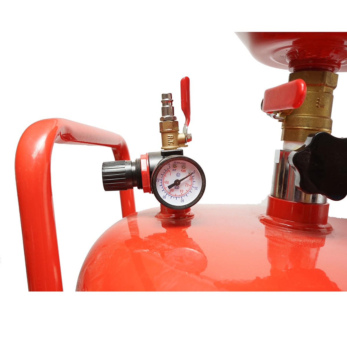 Recuperator de ulei 80L cu palnie si sistem de golire pneumatic - imagine 6