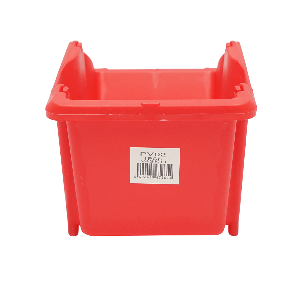 Cutie plastic depozitare rosie 195x125x95mm - imagine 4