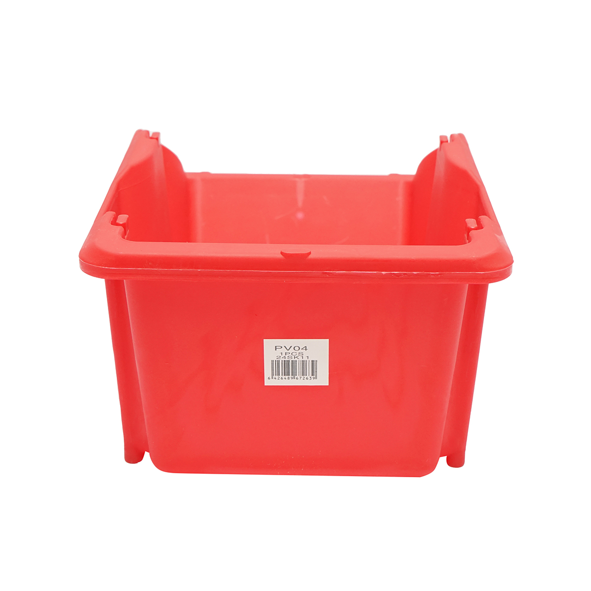 Cutie plastic depozitare rosie 295x195x130mm - imagine 4