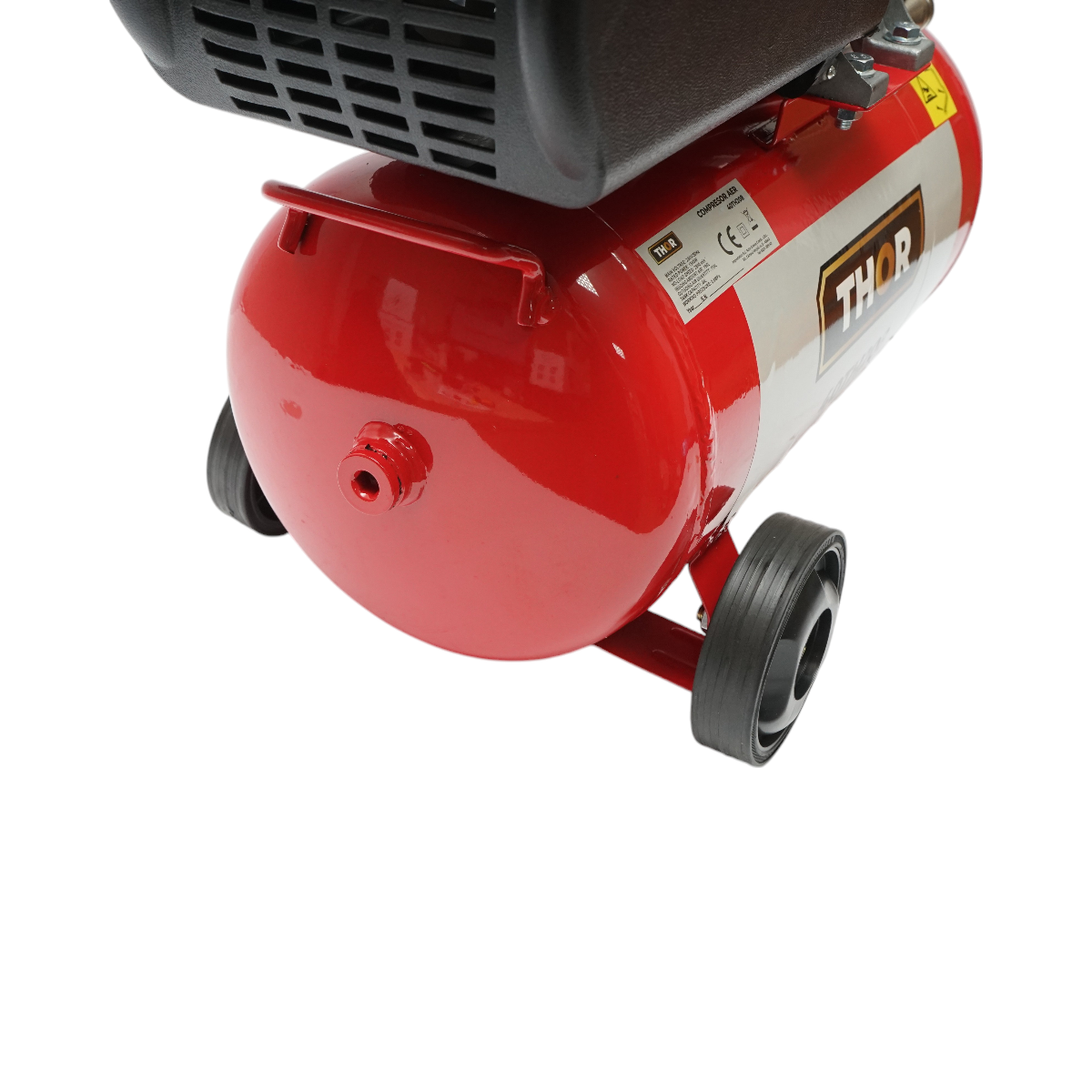 Compresor aer 24L, putere motor 1.5KW/2CP, presiune maxima 8 bar, volum aer aspirat 195L THOR - imagine 6