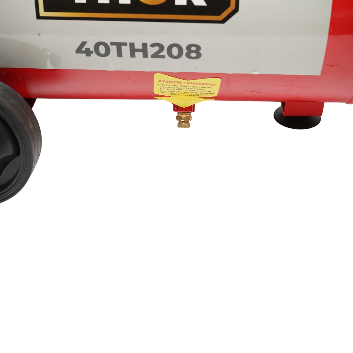 Compresor aer 24L, putere motor 1.5KW/2CP, presiune maxima 8 bar, volum aer aspirat 195L THOR - imagine 9
