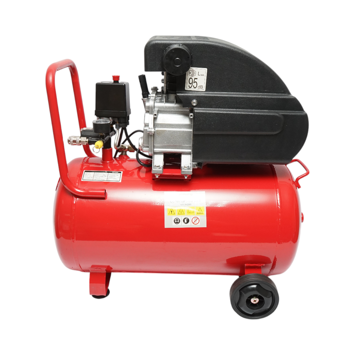 Compresor aer 50L, putere motor 1.5KW/2CP, presiune maxima 8 bar, volum aer aspirat 195L THOR - imagine 4