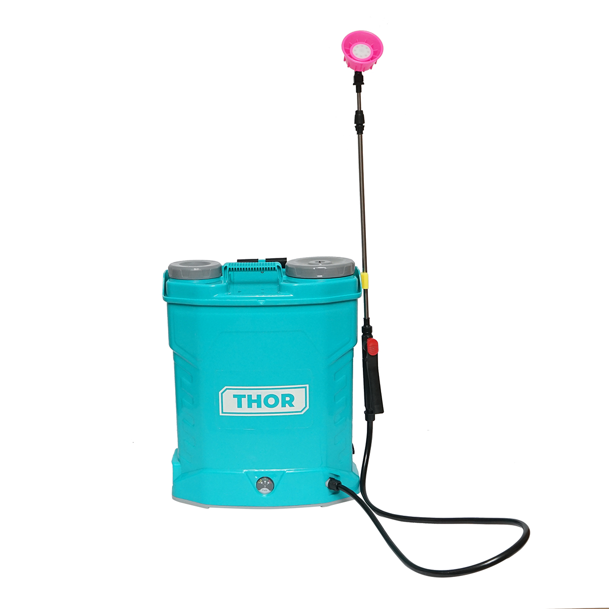 Pompa de stropit, vermorel electric cu rezervor 20L, baterie 12V/8Ah, 4 duze, debit 4 l/min, presiune 6.8 bar THOR