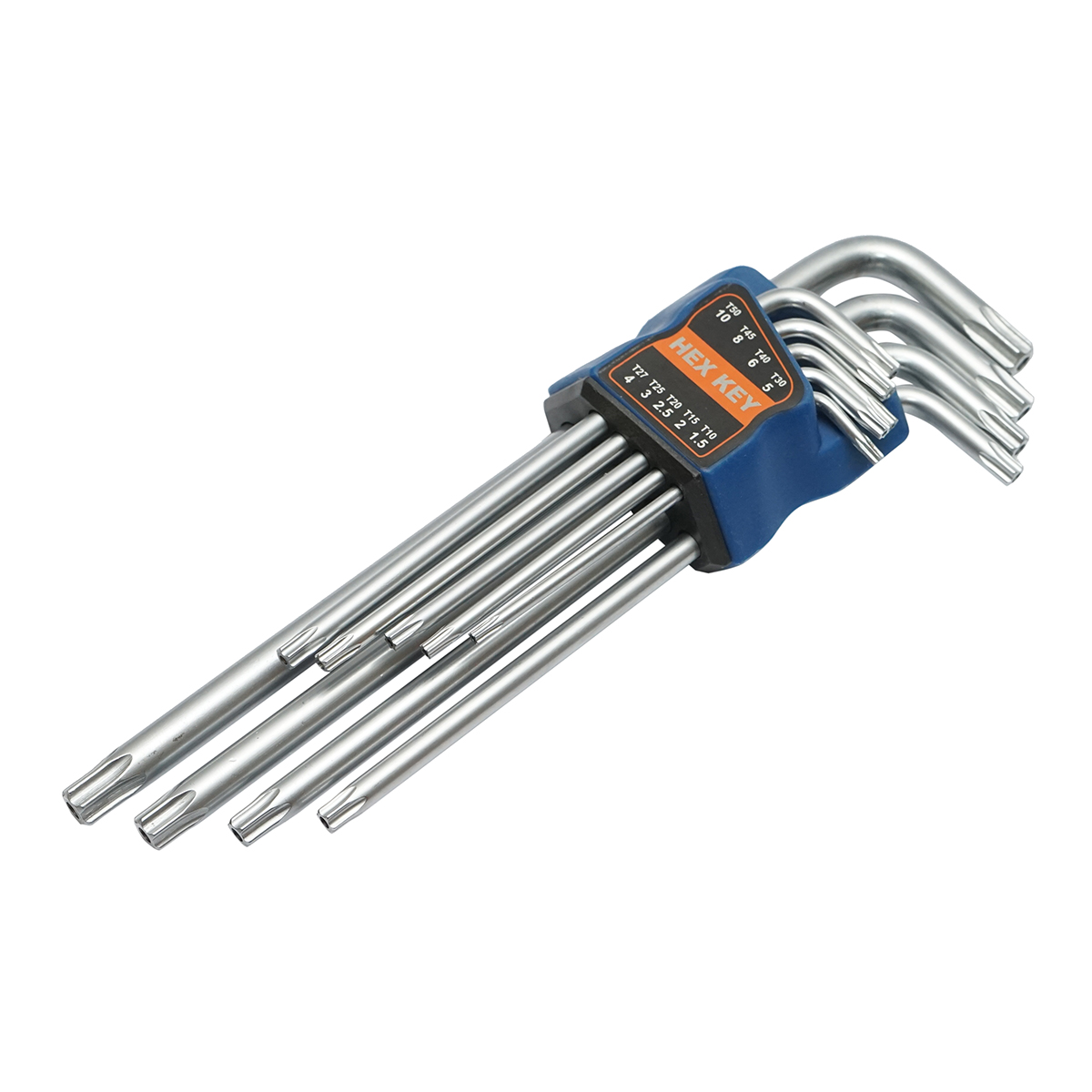 Set 9 chei imbus torx T10-T50 (1.5-10mm) cu brat lung si cap sferic Cr-V - imagine 3