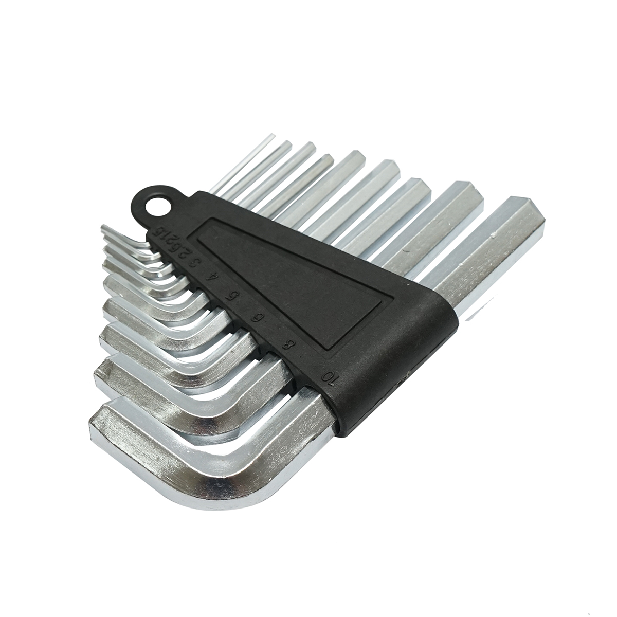 Set 9 chei imbus hexagonale 1.5-10mm din otel forjat tratat termic - imagine 4