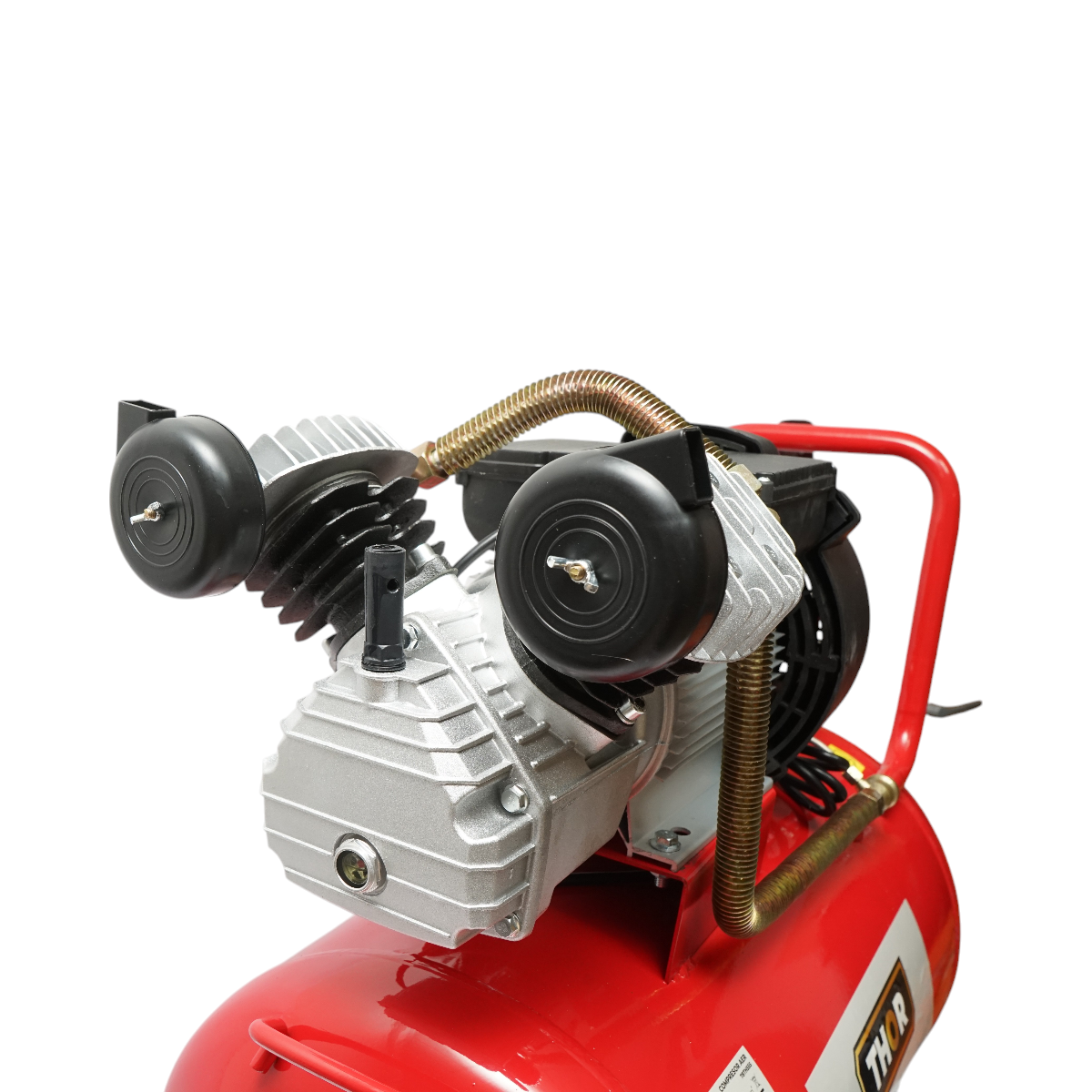 Compresor aer 100L, motor 2 cilindri in V 2.2KW/2CP, presiune maxima 8 bar, volum aer aspirat 370 L/min THOR - imagine 7