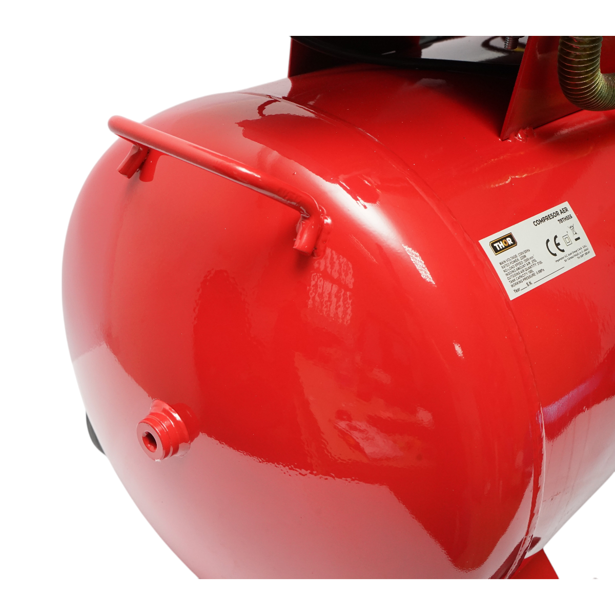 Compresor aer 100L, motor 2 cilindri in V 2.2KW/2CP, presiune maxima 8 bar, volum aer aspirat 370 L/min THOR - imagine 6
