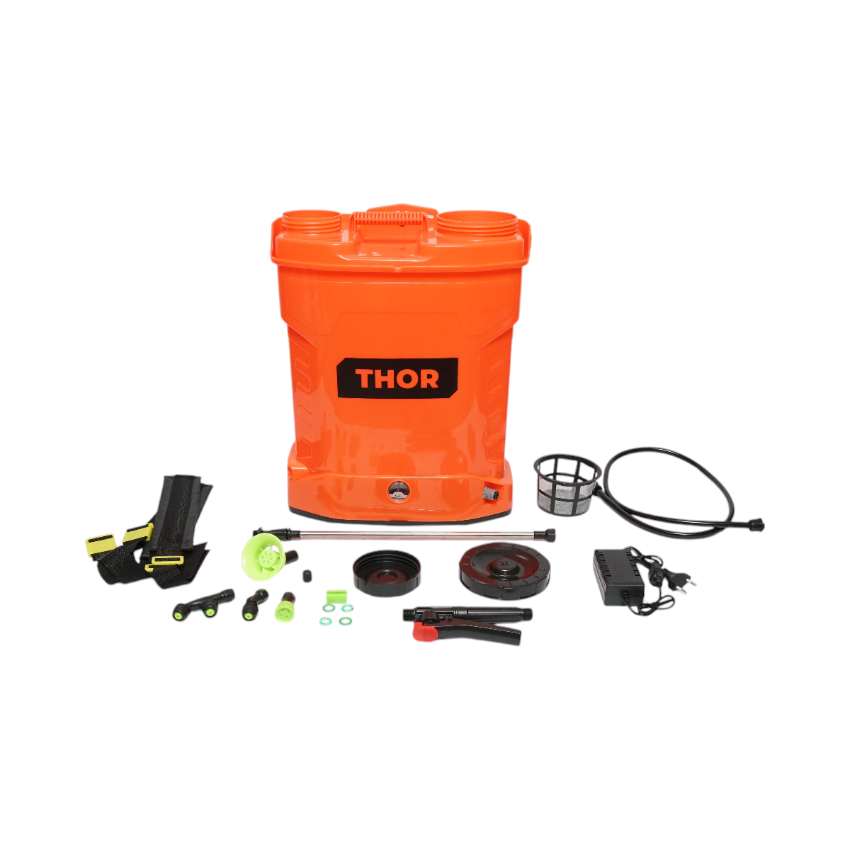 Pompa de stropit, vermorel electric cu rezervor 16L, baterie 12V/8Ah, 4 duze, debit 4 l/min THOR - imagine 2