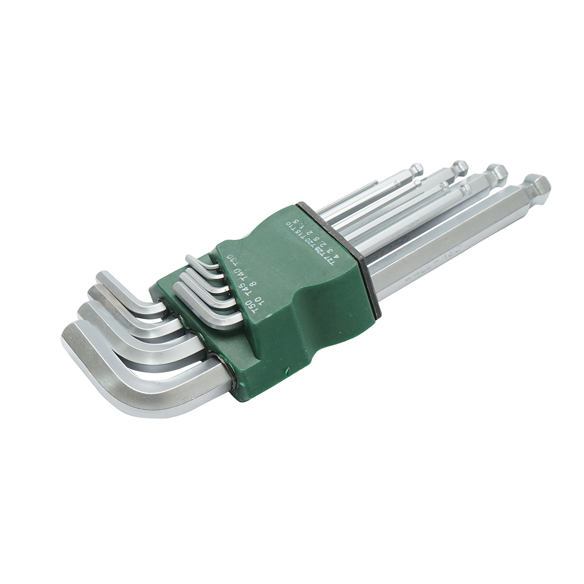 Set 9 chei imbus hexagonale T10-T50 (1.5-10mm) cu brat lung si cap sferic Cr-V - imagine 4