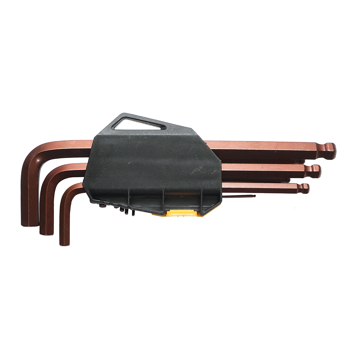 Set 9 chei imbus hexagonale T10-T50 (1.5-10mm) din otel tratat termic cu brat lung si cap sferic - imagine 2