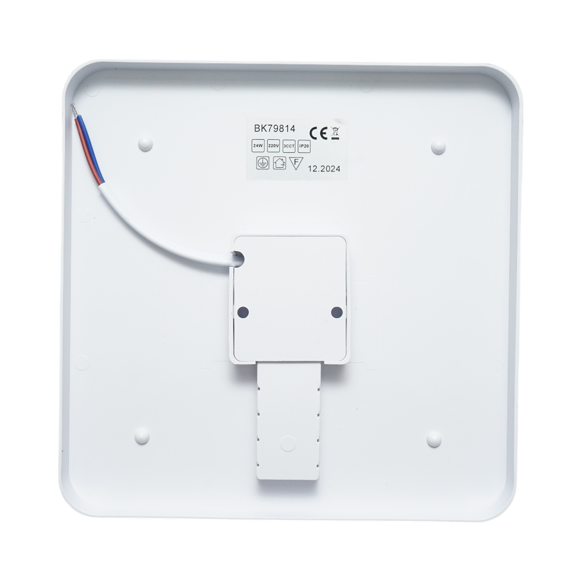 Plafoniera LED patrata 24W, 220V lumina reglabila 3CCT 3000K/4000K/6500K 180x180x40mm IP20 - imagine 4