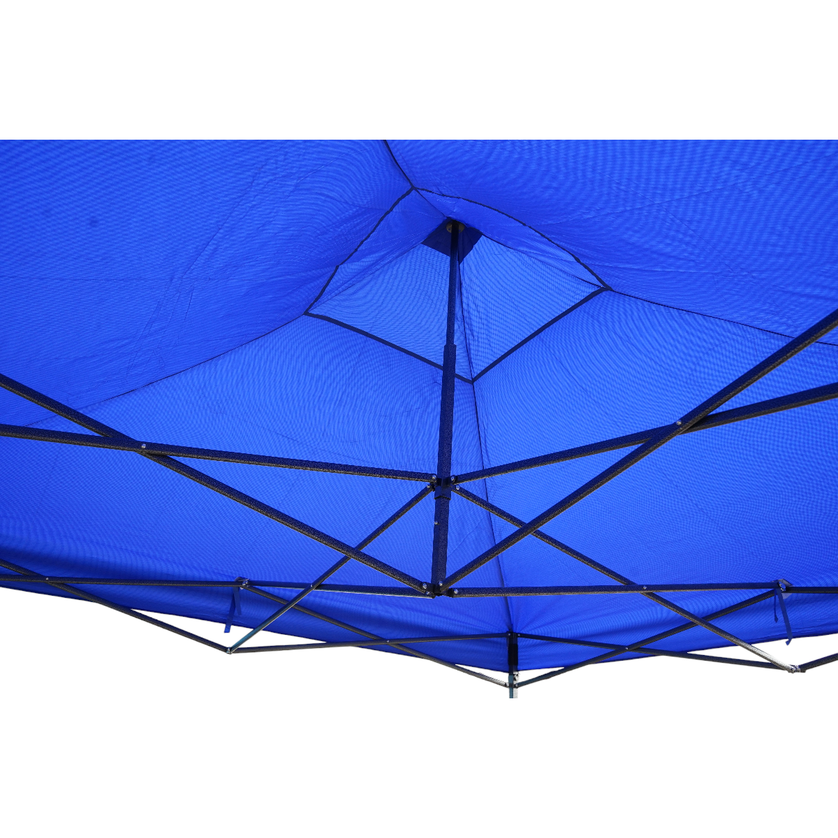 Cort pavilion pliabil 3x3m albastru impermeabil, inaltime reglabila, cadru metalic Breckner Germany - imagine 6