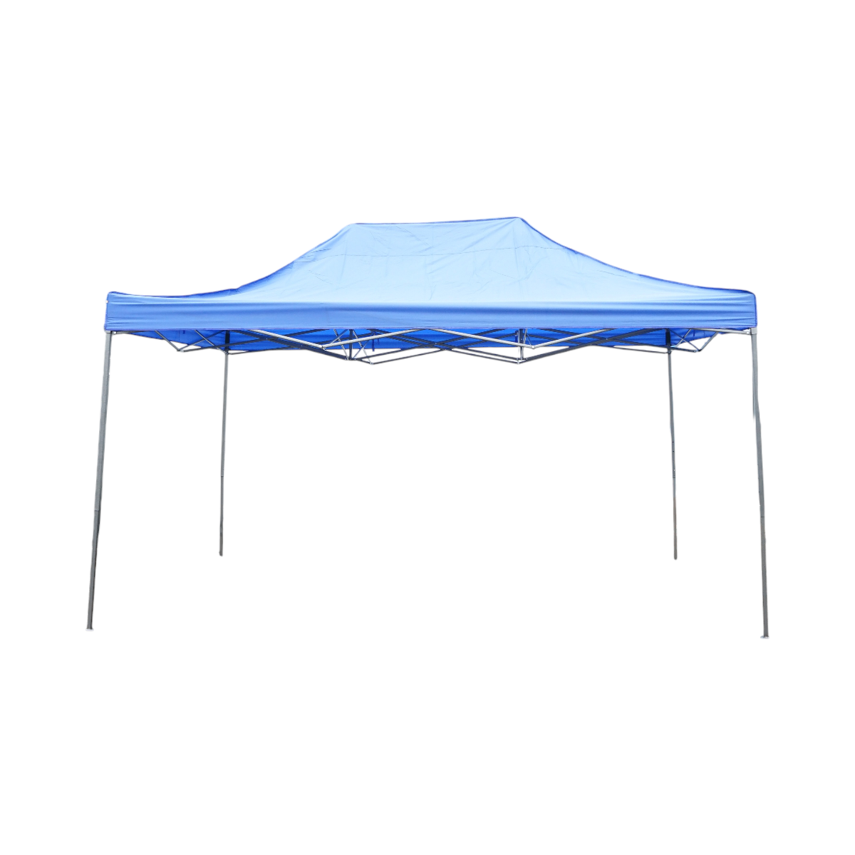 Cort pavilion pliabil 3x4.5m albastru impermeabil, inaltime reglabila, cadru metalic Breckner Germany - imagine 2