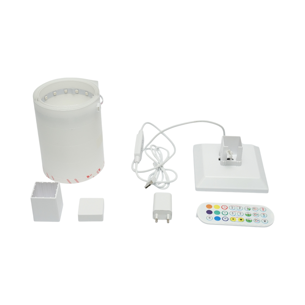 Lampa de podea decorativa LED RGB 4.8W dimabila 240lm, mod muzica cu telecomanda 1500x125x125mm IP20 - imagine 4