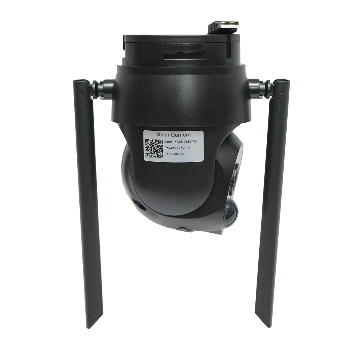 Lampa solara LED 450W, camera supraveghere Ai 4 MP, sim 4G cu panou solar 24W, baterie LiFePO4 18Ah, rotativa 360, night vision, detectie umana, aplicatie V380 Pro - imagine 9