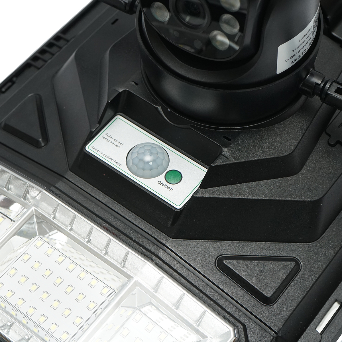 Lampa solara LED 450W, camera supraveghere Ai 4 MP, sim 4G cu panou solar 24W, baterie LiFePO4 18Ah, rotativa 360, night vision, detectie umana, aplicatie V380 Pro - imagine 8