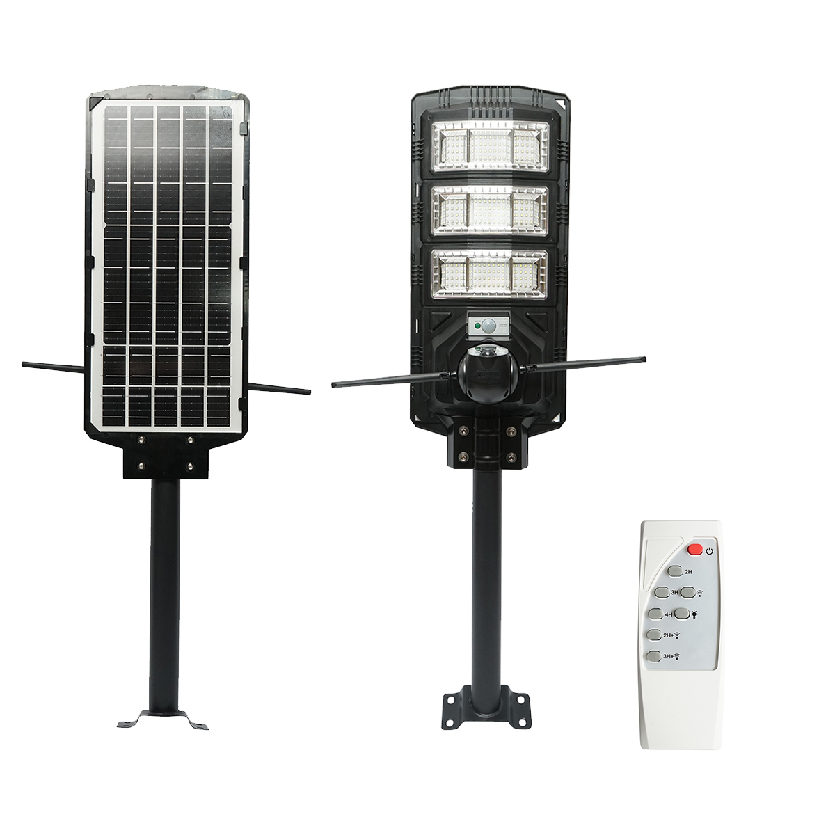 Lampa solara LED 450W, camera supraveghere Ai 4 MP, sim 4G cu panou solar 24W, baterie LiFePO4 18Ah, rotativa 360, night vision, detectie umana, aplicatie V380 Pro - imagine 2
