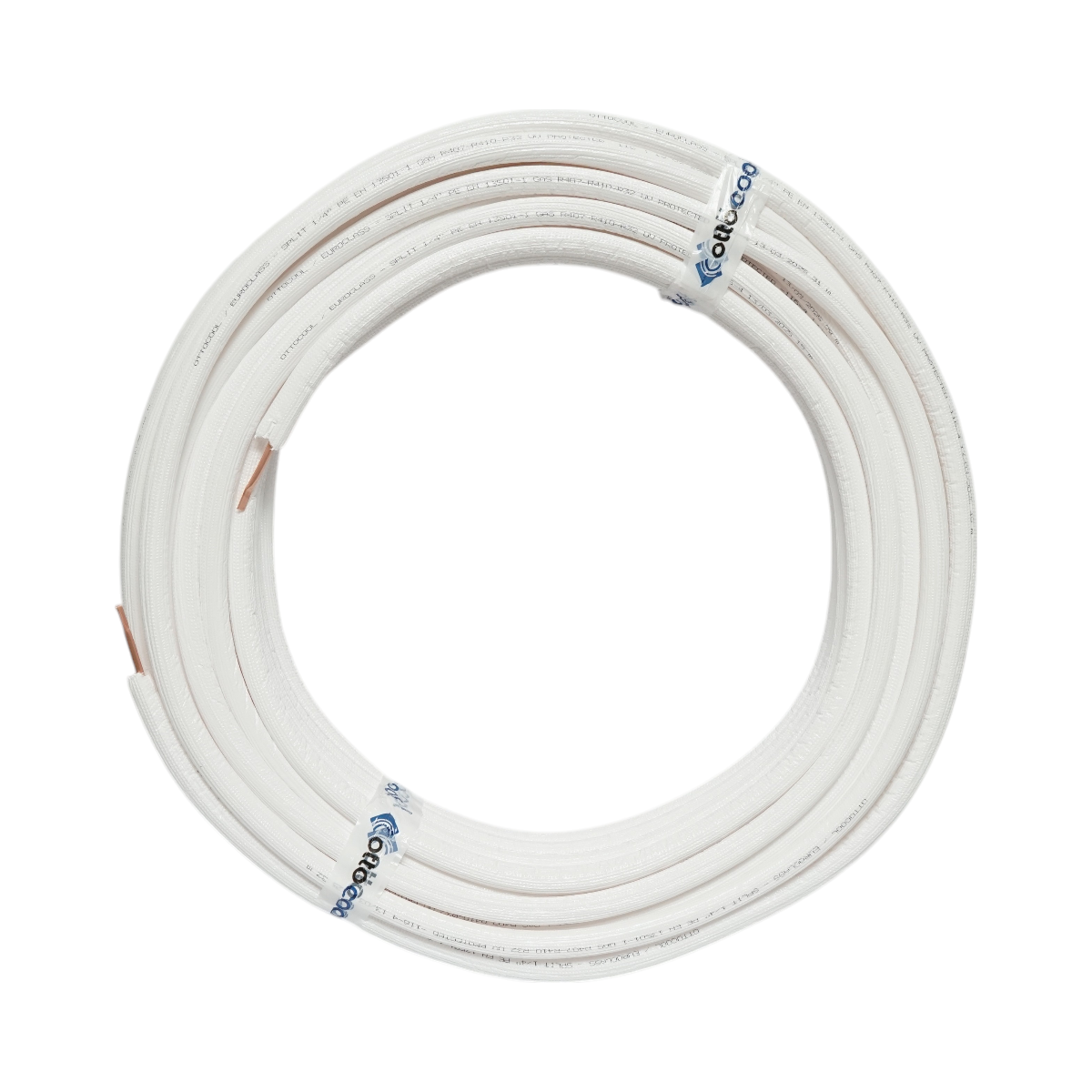 Conducta cupru clima AC 1/4 (6.35mm), grosime perete 0.70mm, izolatie 6mm pentru instalatii aer conditionat 50m/rola - imagine 2