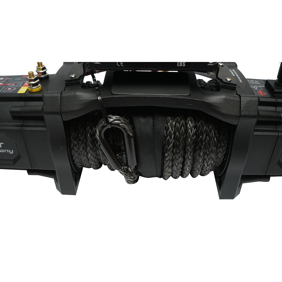 Troliu electric cu telecomanda 12V, 6.1T (13500lbs) 6.5CP, cablu sintetic 9x24m, solenoid 400A Breckner Germany - imagine 4