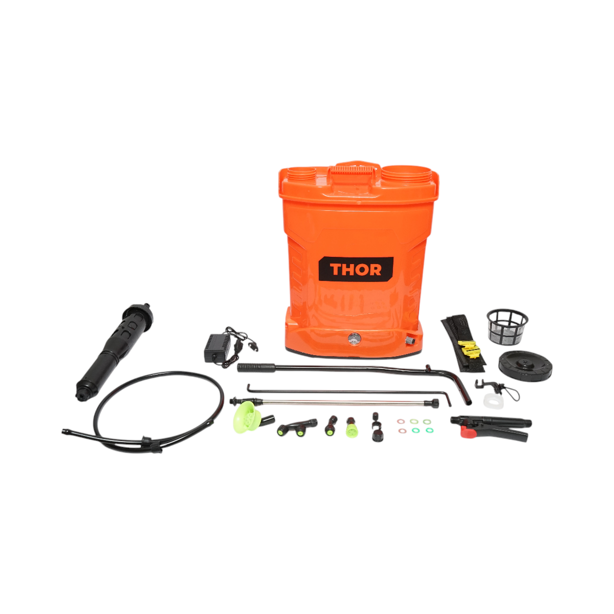 Pompa de stropit, vermorel 2 in 1 manuala si electrica cu rezervor 16L, baterie 12V/8Ah, 4 duze, debit 3.1 l/min THOR - imagine 2