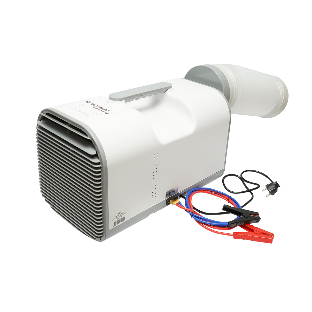 Aparat de aer conditionat portabil 4777 BTU, 600W, 12V-24V-220V cu functie dezumidificare, ventilatie, telecomanda, mod somn, kit instalare inclus Breckner Germany - imagine 8