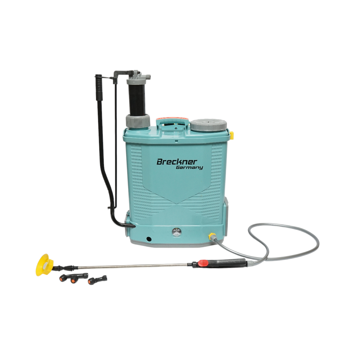 Pompa de stropit vermorel 2 in 1 manuala si electrica, rezervor 18L, baterie 12V 8Ah, debit 3.1 L/min Breckner Germany - imagine 4