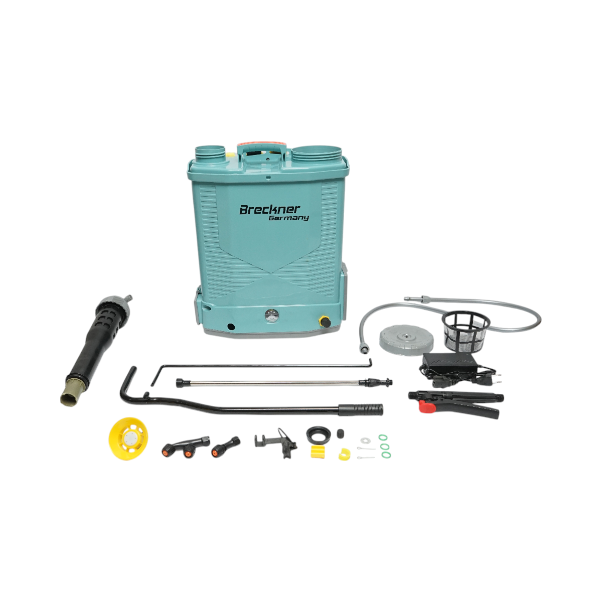 Pompa de stropit vermorel 2 in 1 manuala si electrica, rezervor 18L, baterie 12V 8Ah, debit 3.1 L/min Breckner Germany - imagine 2