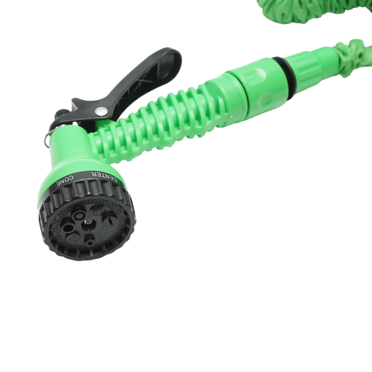 Furtun gradina extensibil TPE 5-15m cu pistol reglabil 7 moduri, adaptor 3/4, cupla rapida 1/2 - imagine 3