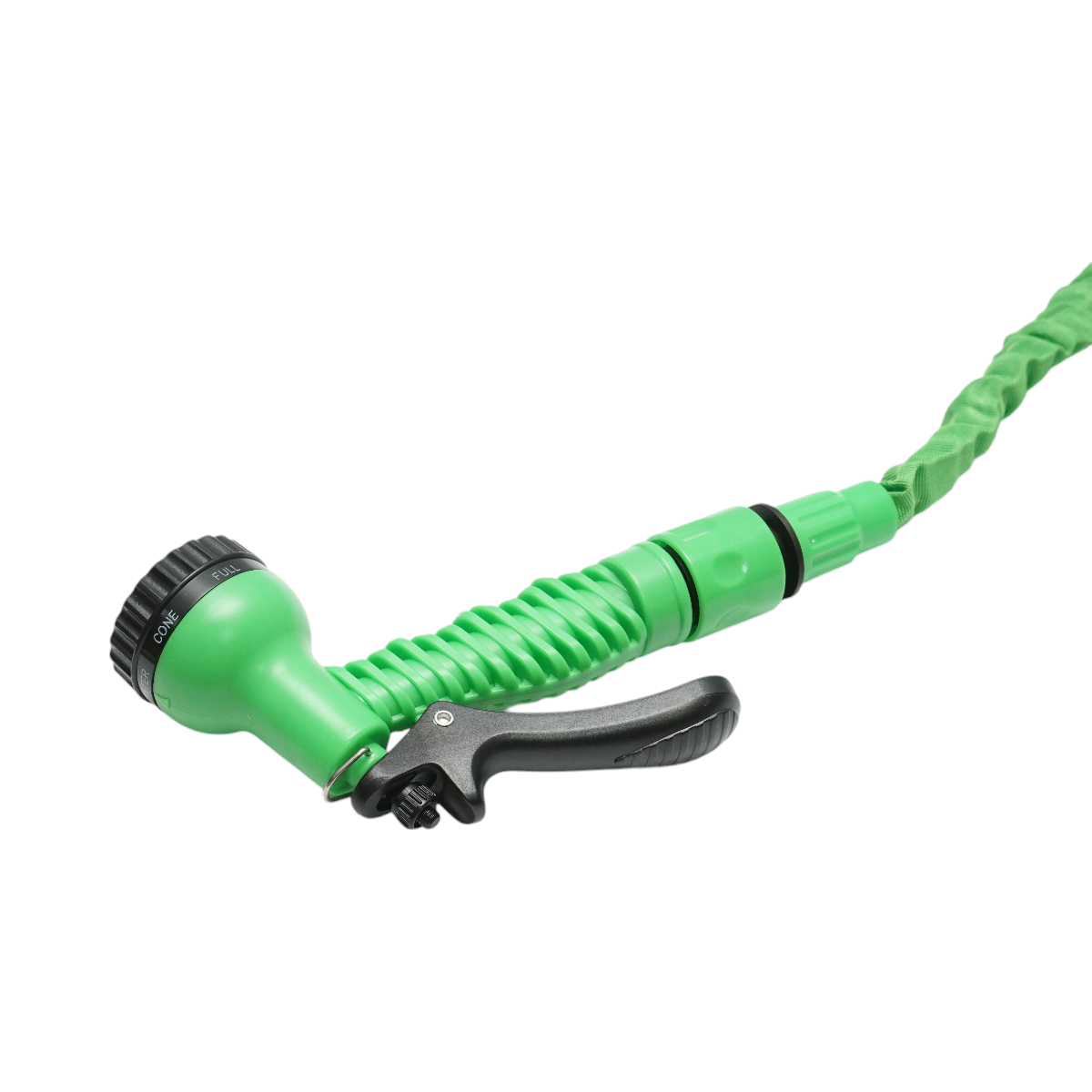 Furtun gradina extensibil latex 10-30m cu pistol reglabil 7 moduri, adaptor 3/4, cupla rapida 1/2 - imagine 4